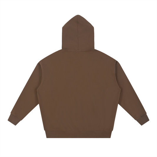 Heavyweight Hoodie - Coffee/Pink