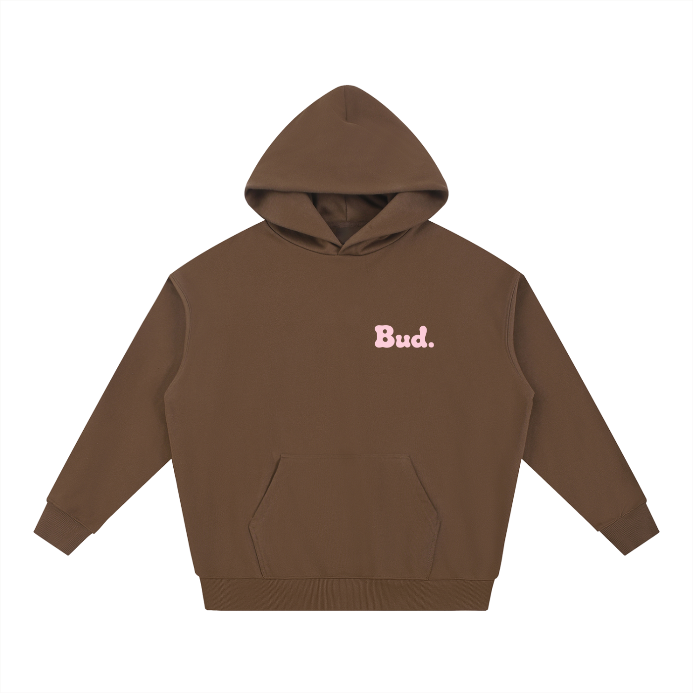 Heavyweight Hoodie - Coffee/Pink